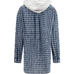 Blue Cotton Pattern Shirt