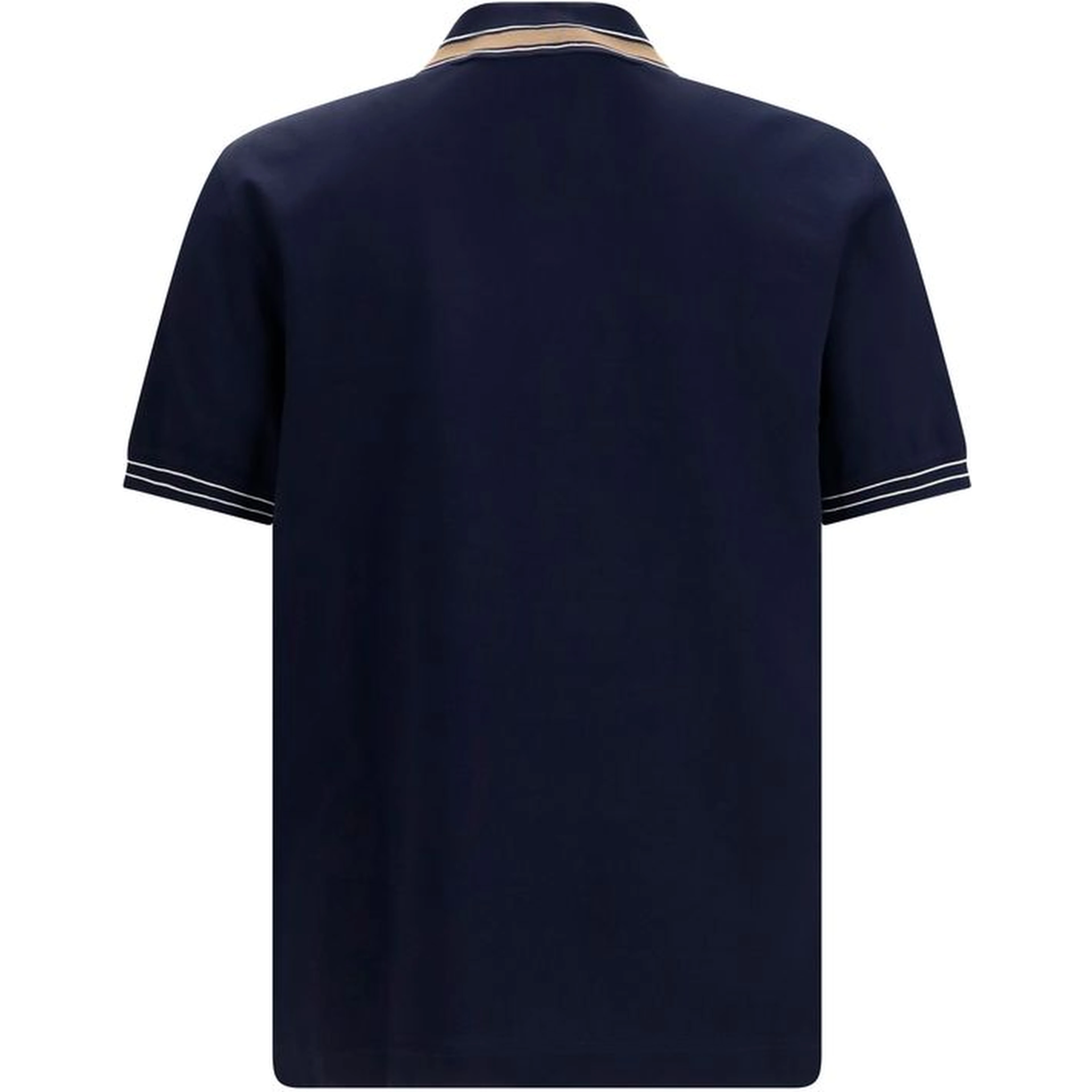 Blue Cotton Polo Shirt