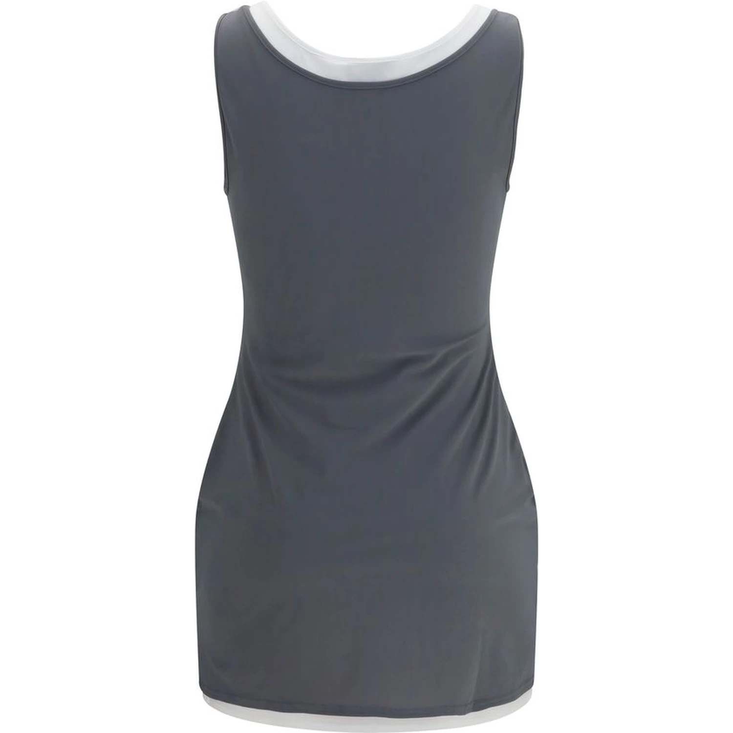 Gray Recycled Polyamide Casual Dress