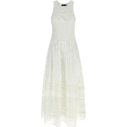 White Cotton Midi Dress