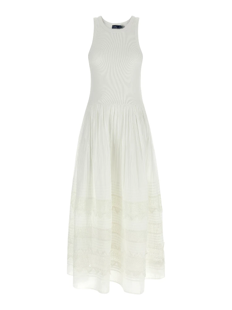 White Cotton Midi Dress