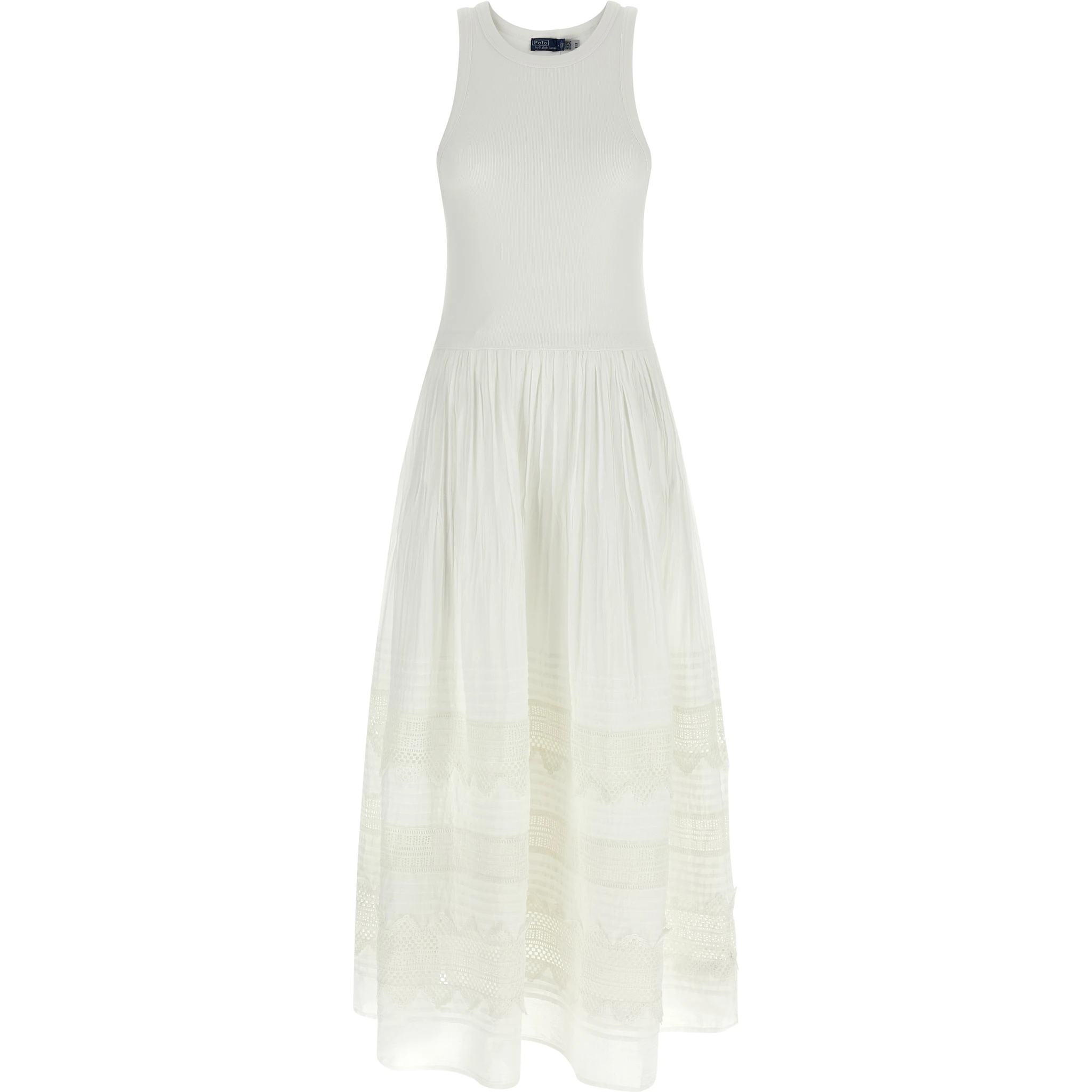 White Cotton Midi Dress