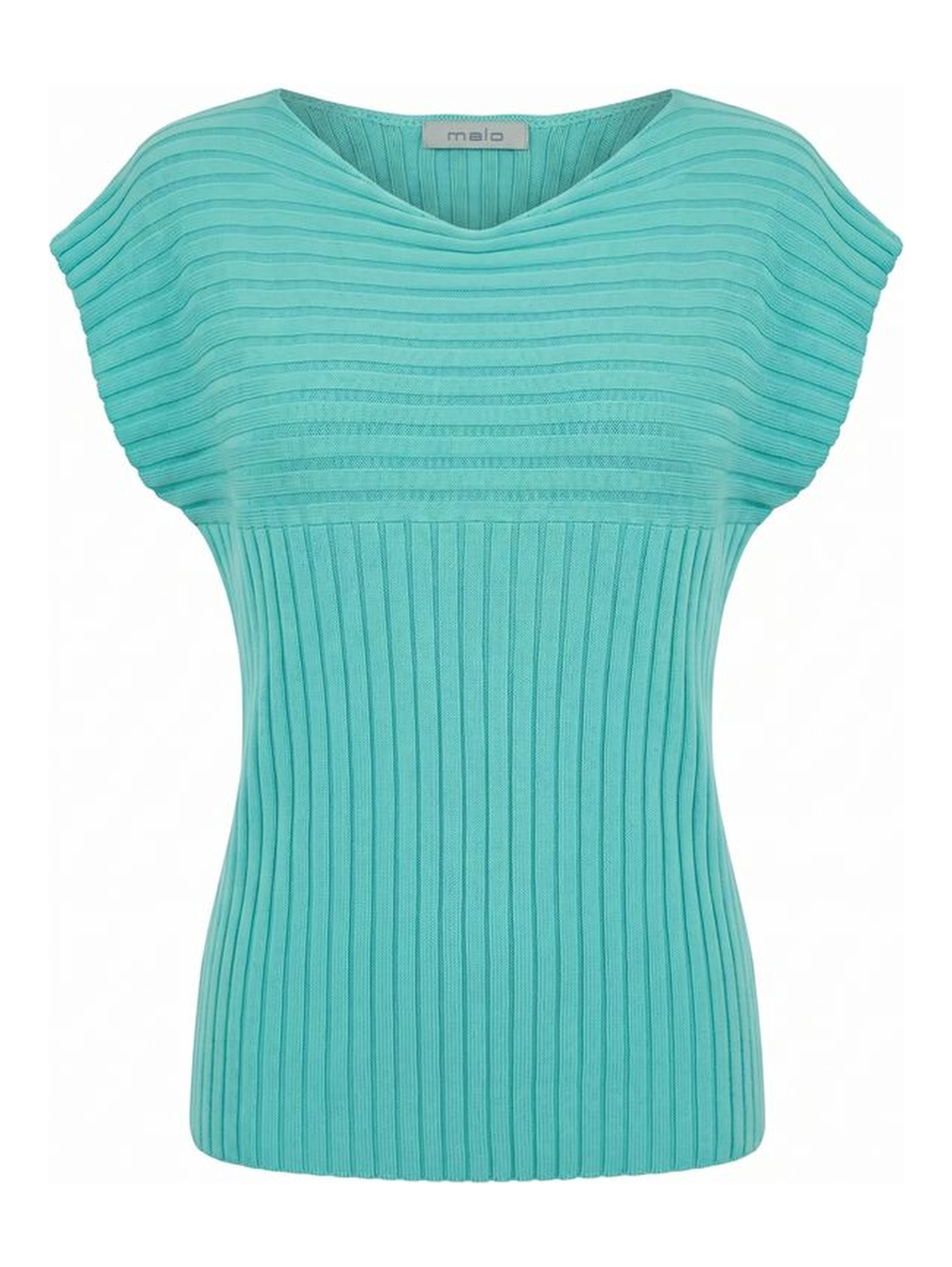 Light Blue Cotton Women Sweater