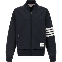 Blue Viscose Bomber