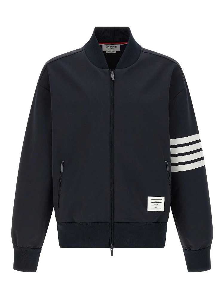 Blue Viscose Bomber