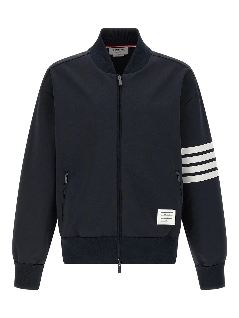 Blue Viscose Bomber
