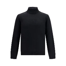 Black Wool Oves Aries Turtleneck