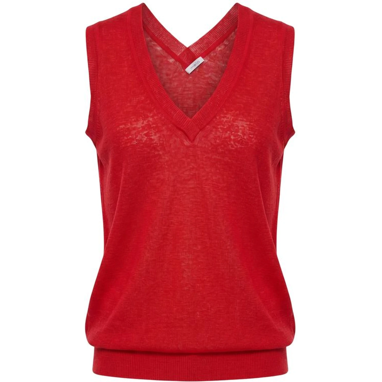 Red Linen Women Tank