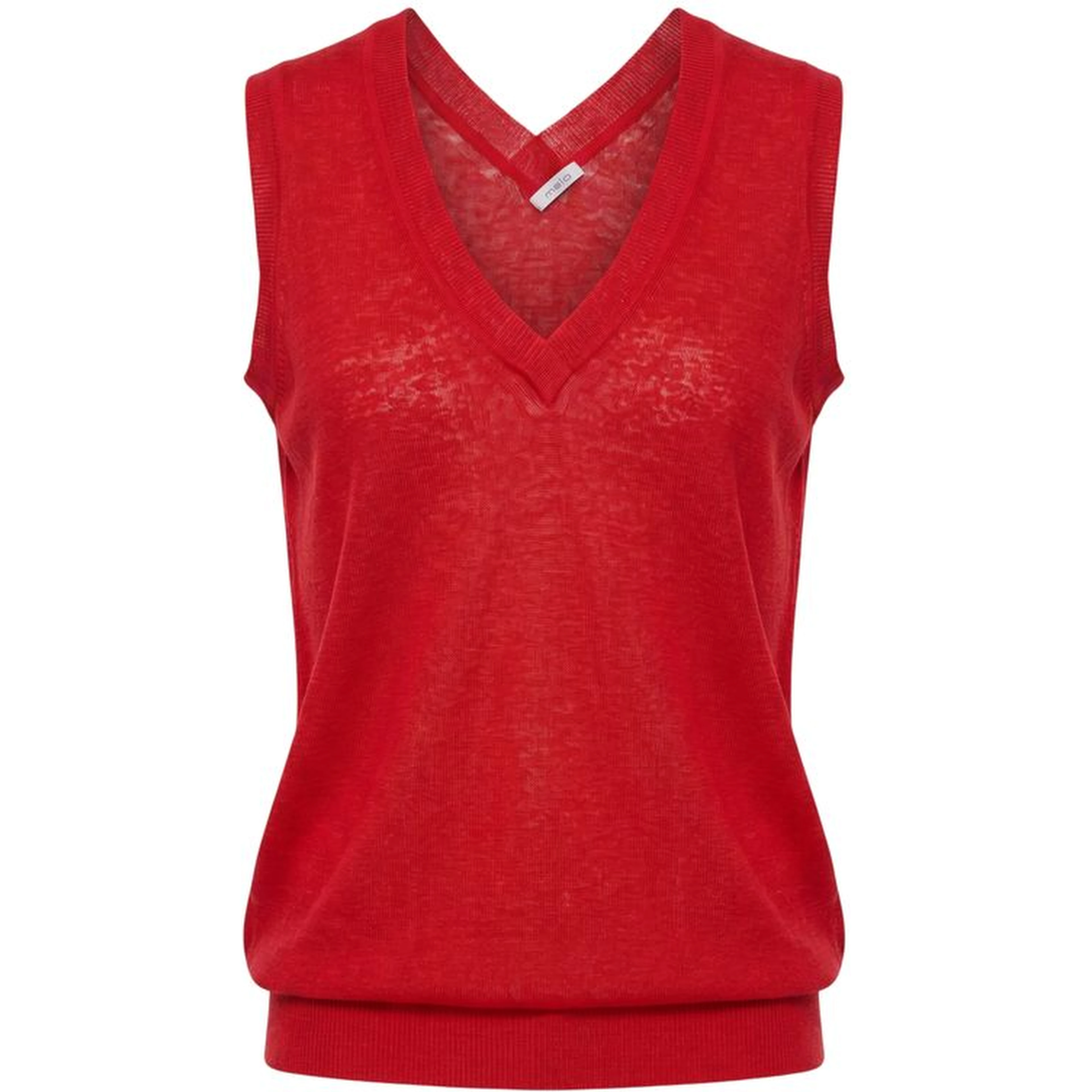 Red Linen Women Tank