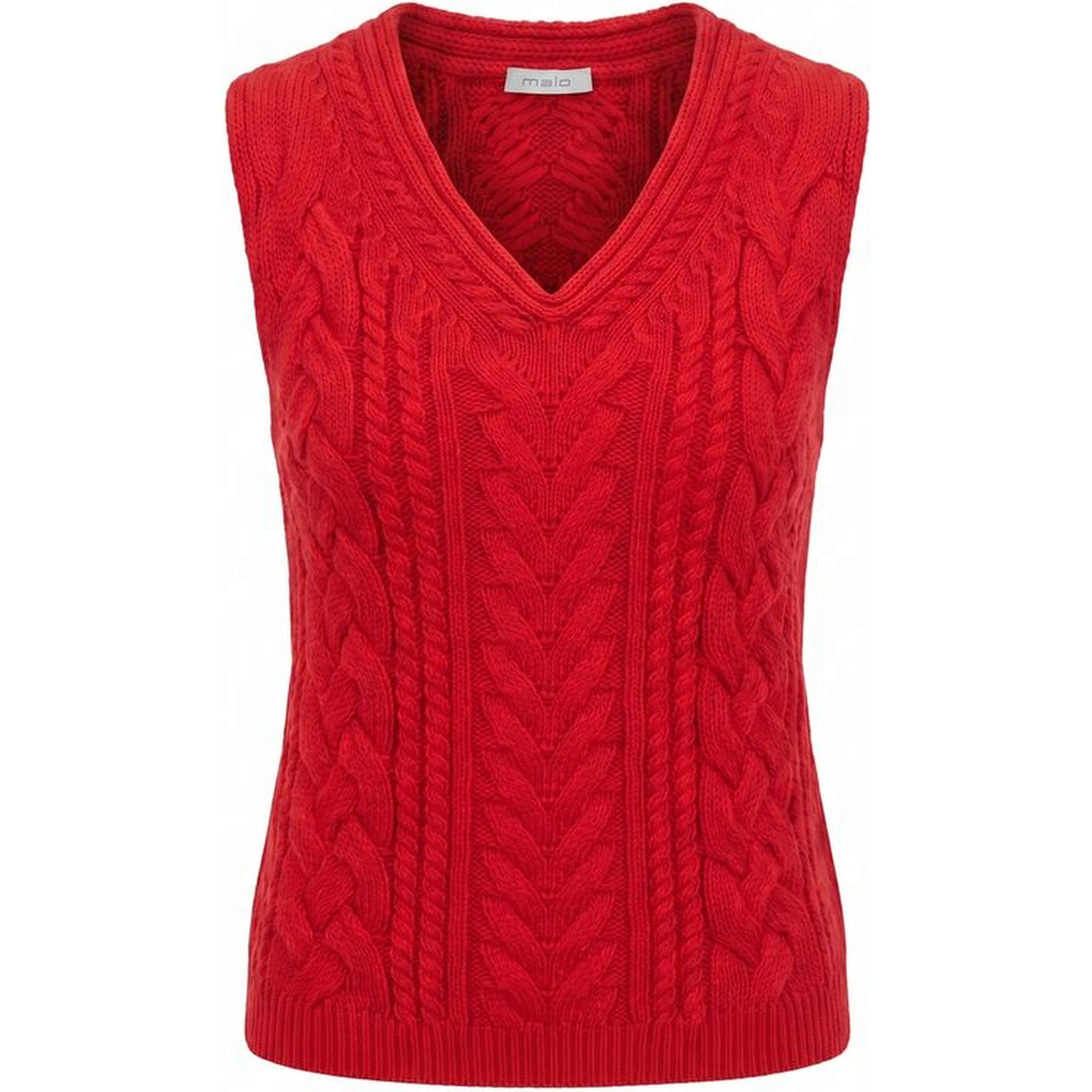 Red Cotton Women Sweater