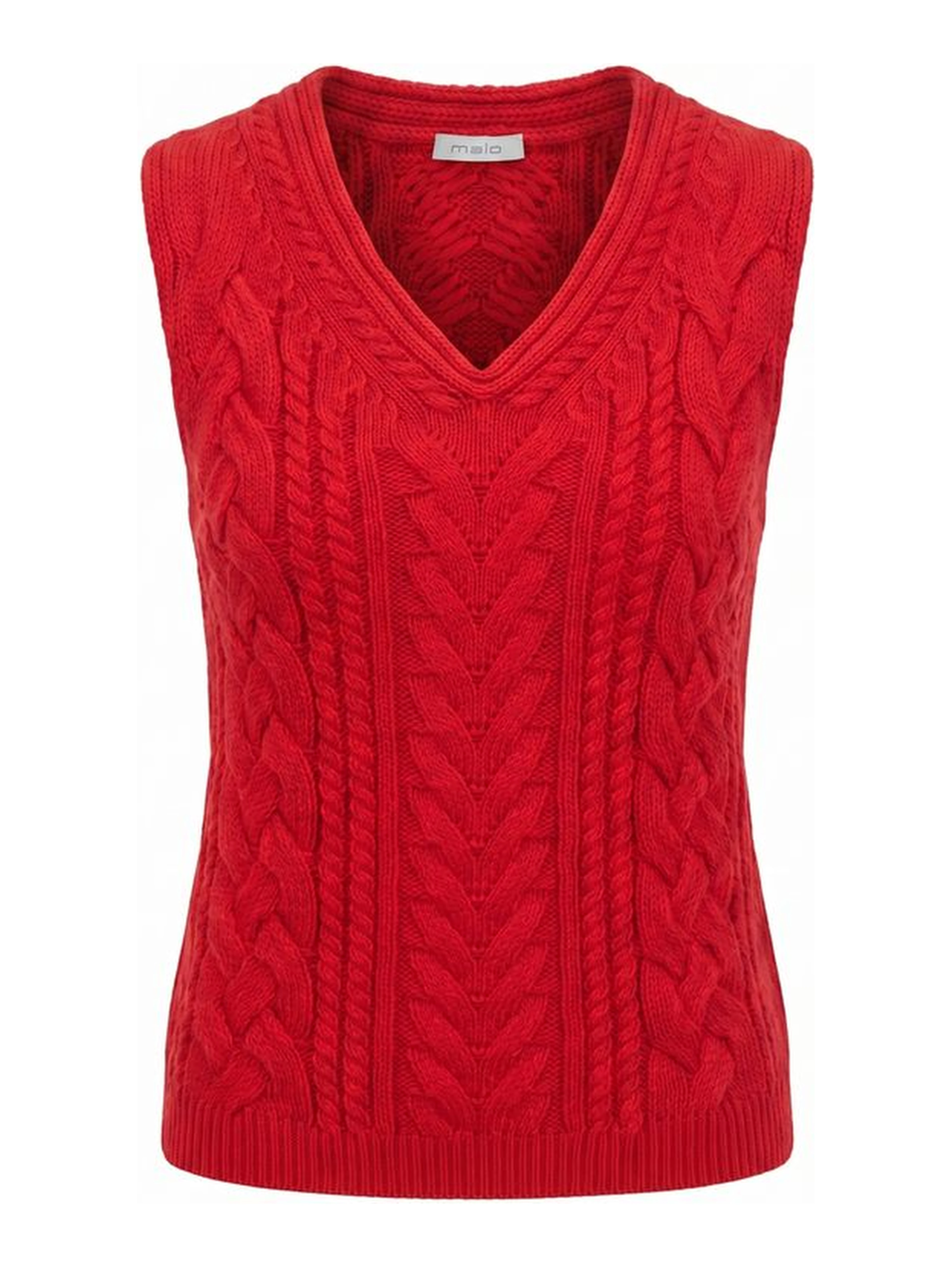 Red Cotton Women Sweater