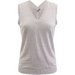 Pink Linen Women Tank