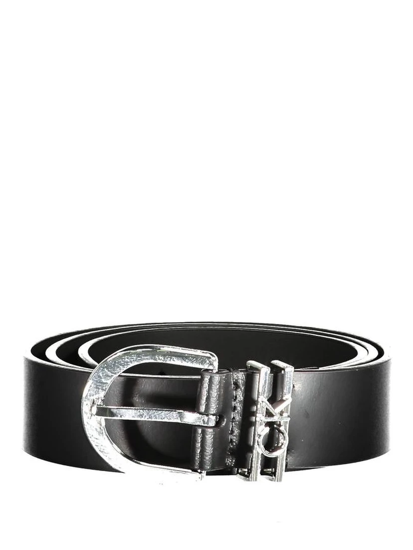 Black Leather Women's Belt