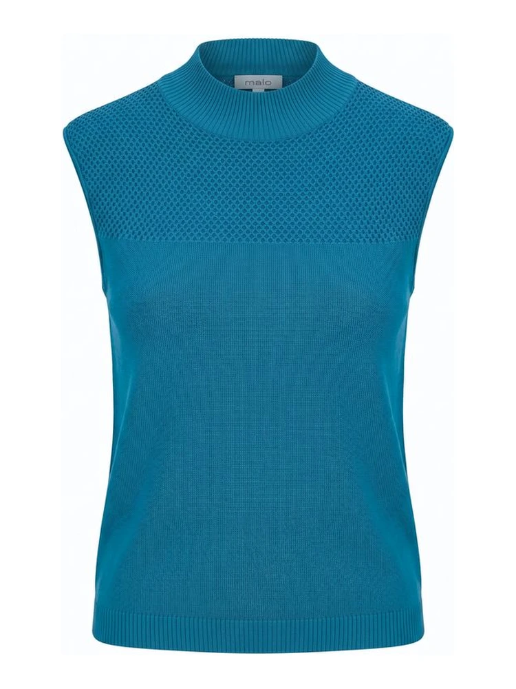 Blue Silk Women Sweater
