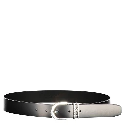 Black Leather Women's Belt