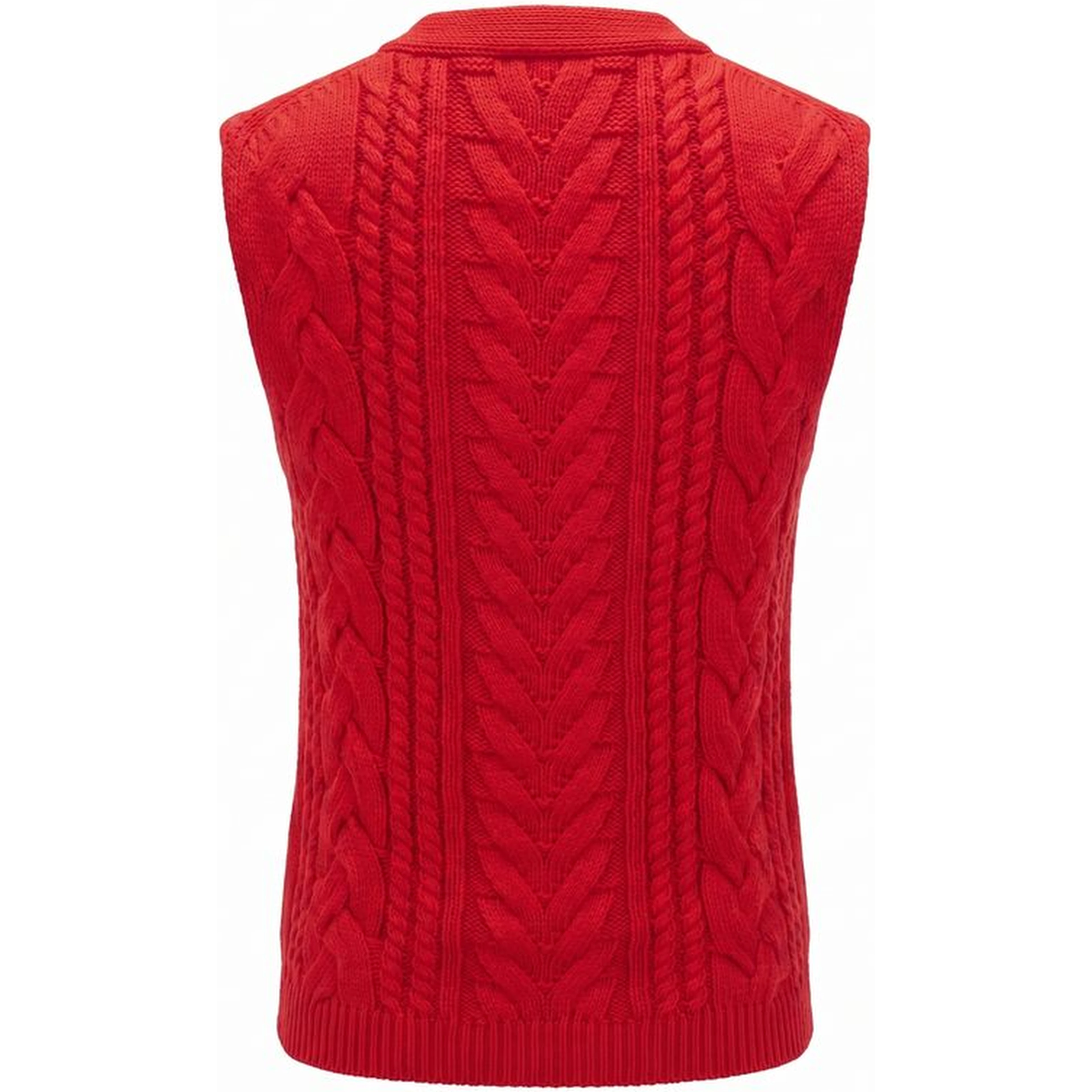 Red Cotton Women Sweater
