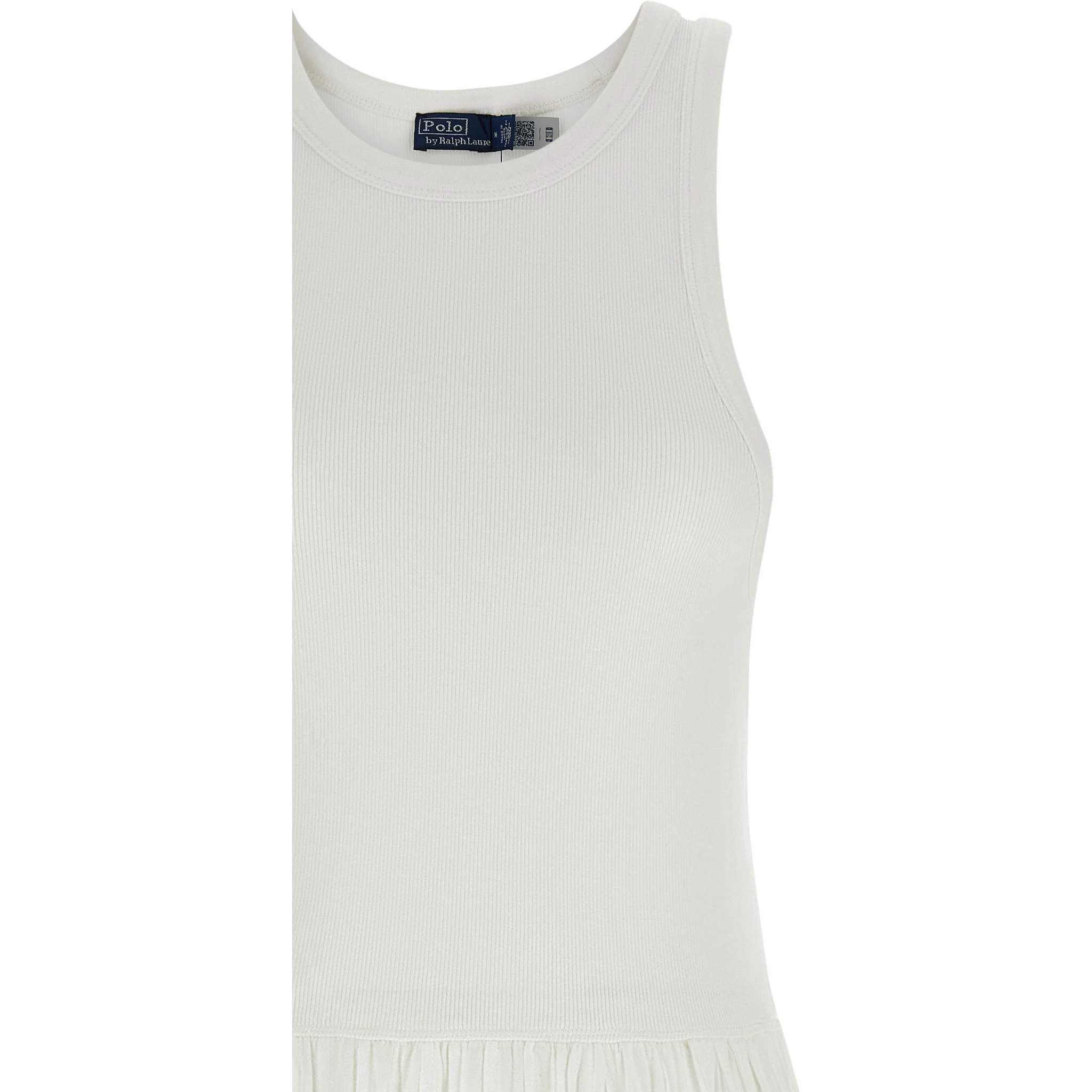 White Cotton Midi Dress