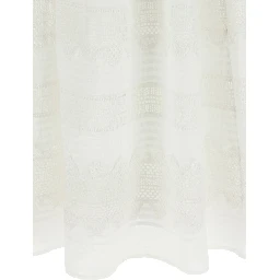 White Cotton Midi Dress