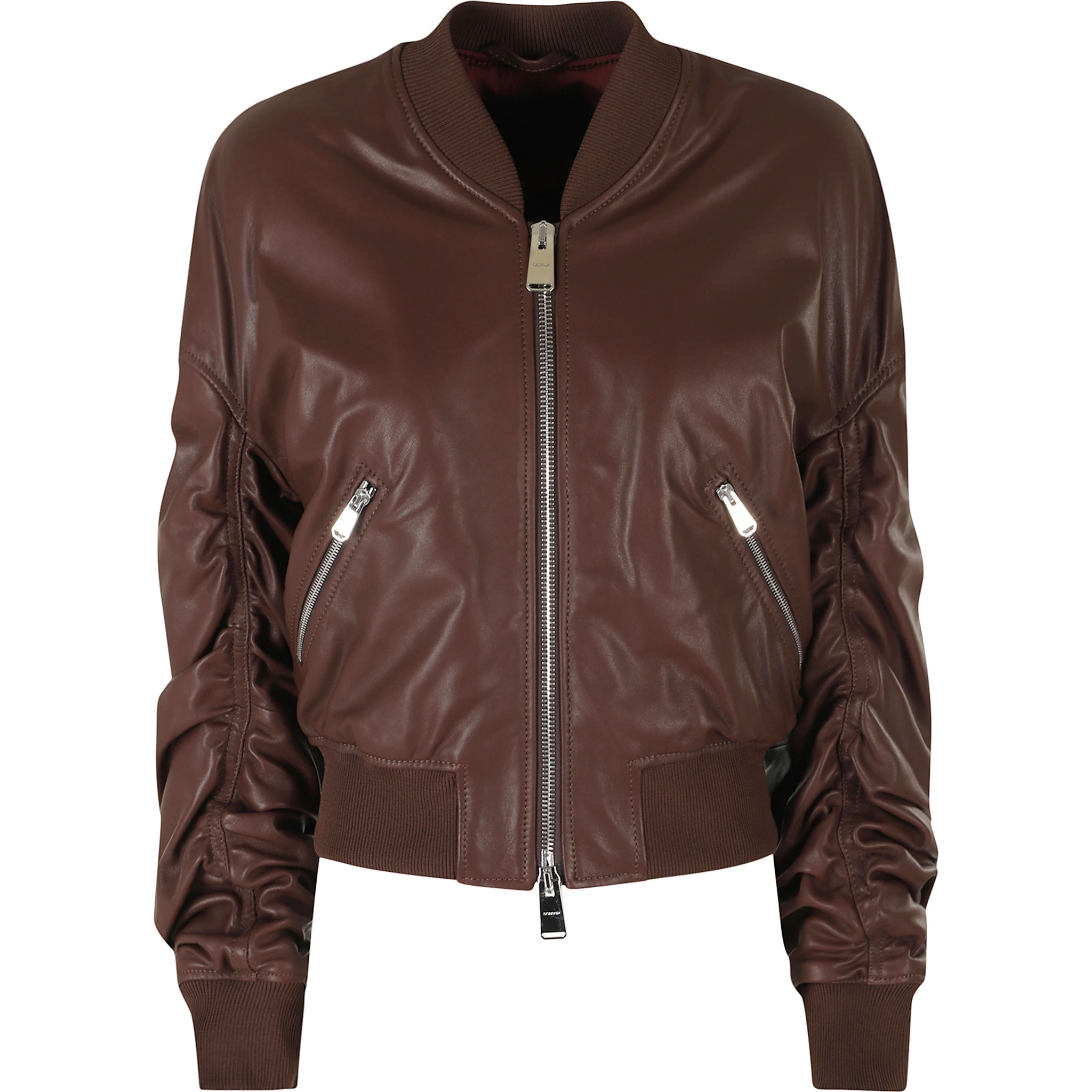 OVERSIZED NAPPA LEATHER BOMBER JACKET