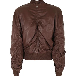 OVERSIZED NAPPA LEATHER BOMBER JACKET