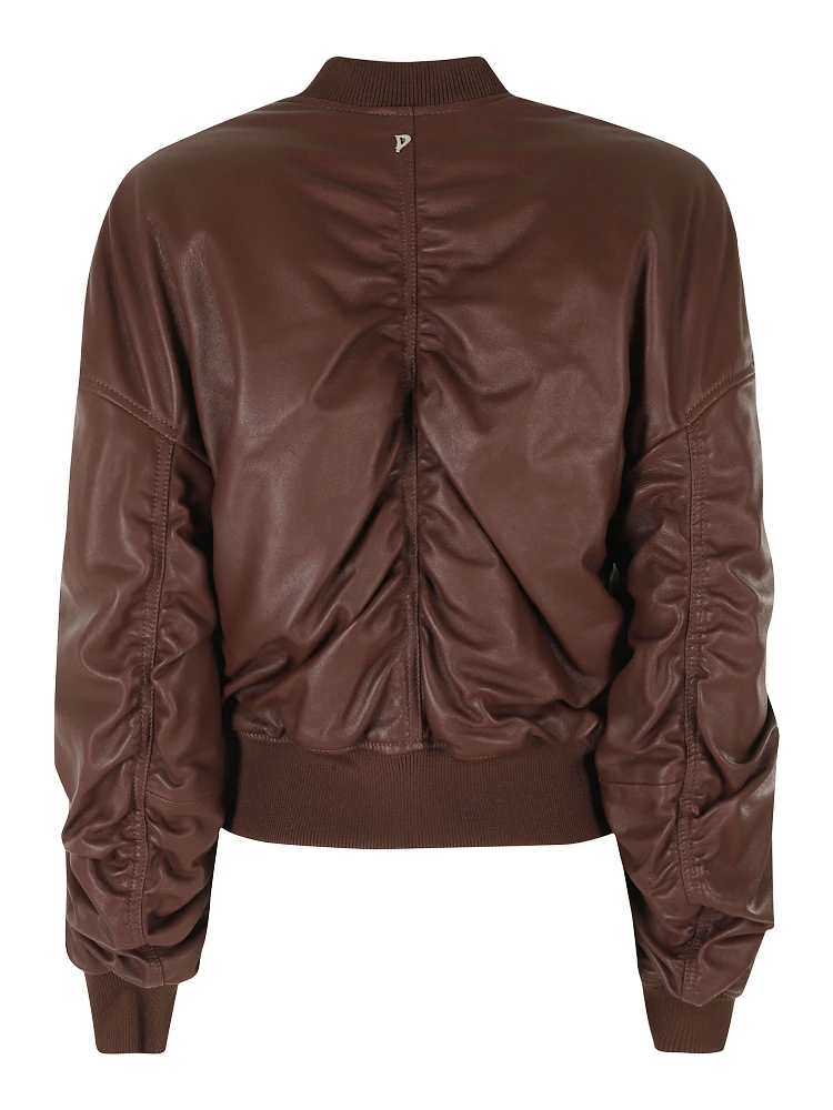 OVERSIZED NAPPA LEATHER BOMBER JACKET alternative