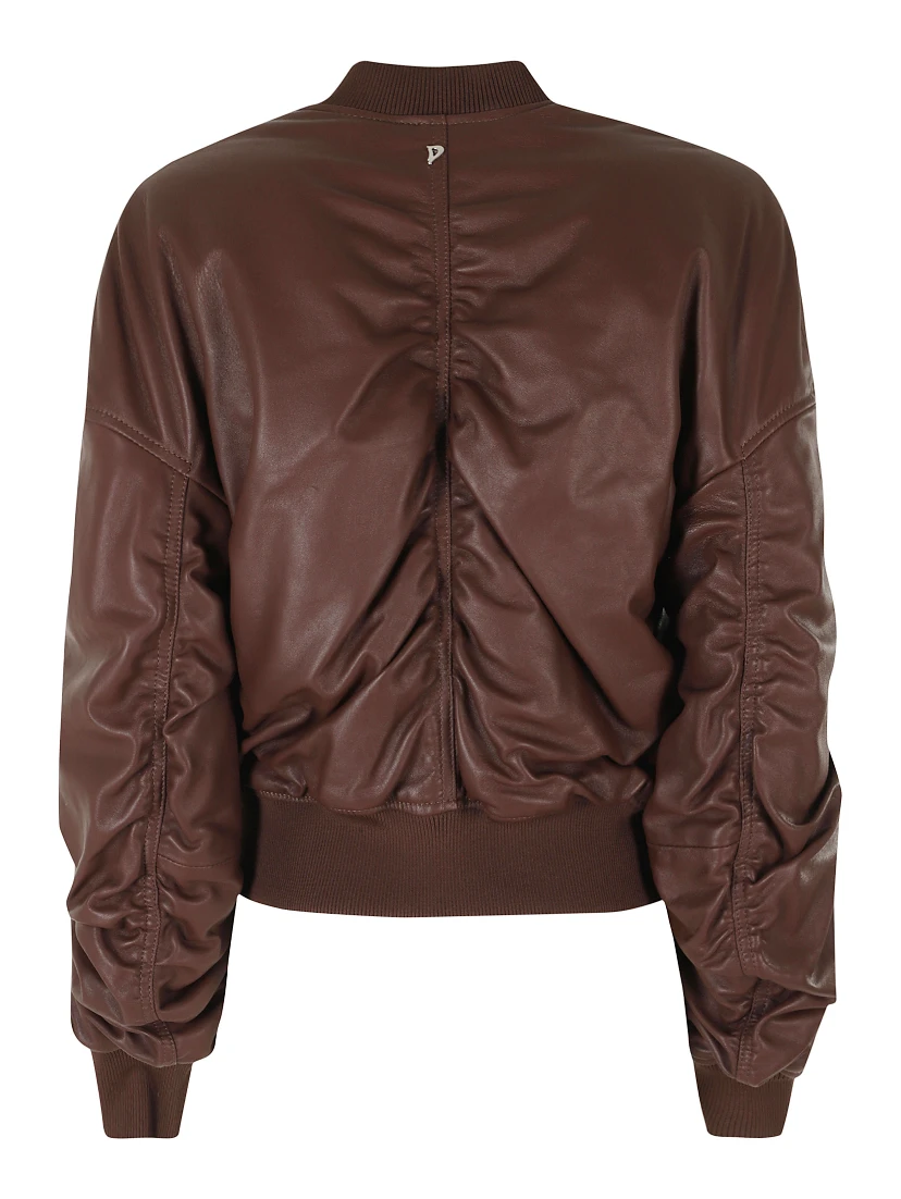 OVERSIZED NAPPA LEATHER BOMBER JACKET