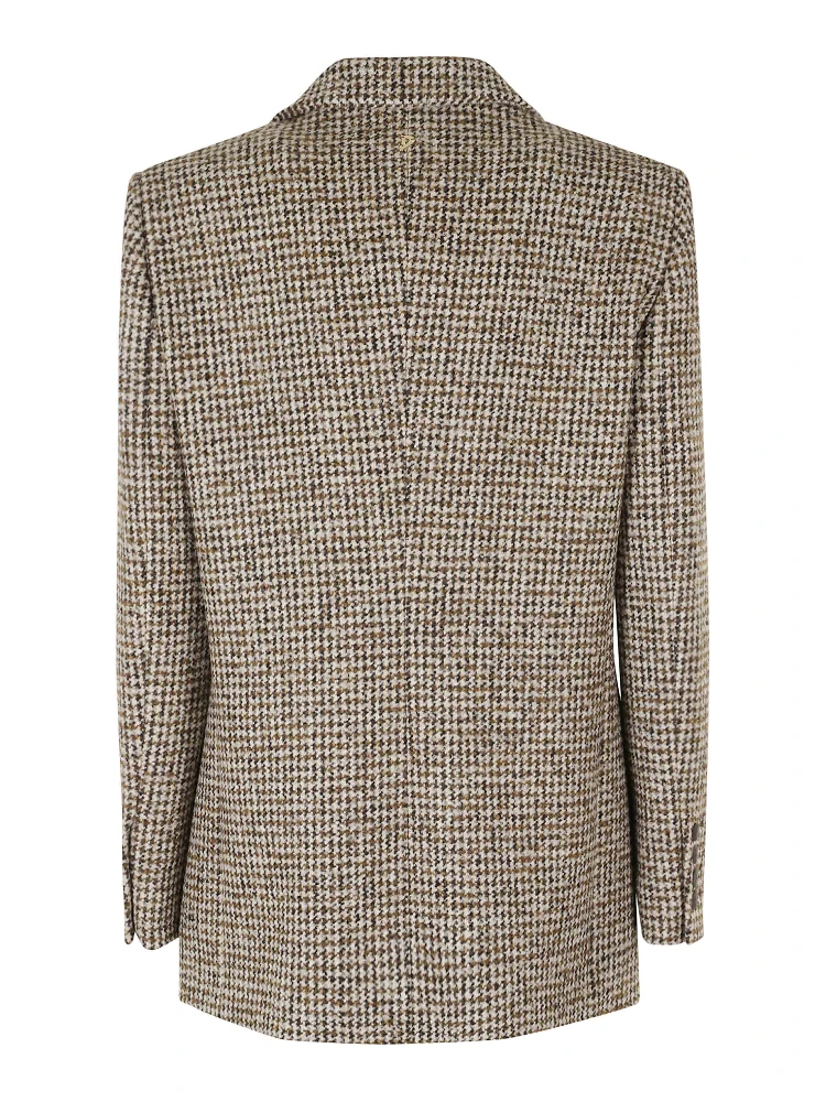 REGULAR FIT HOUNDSTOOTH BLOUCLE PEACOAT alternative