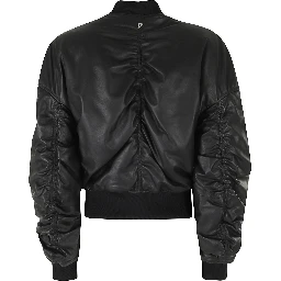 OVERSIZED NAPPA LEATHER BOMBER JACKET