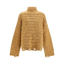 Beige Wool Oves Aries Turtleneck