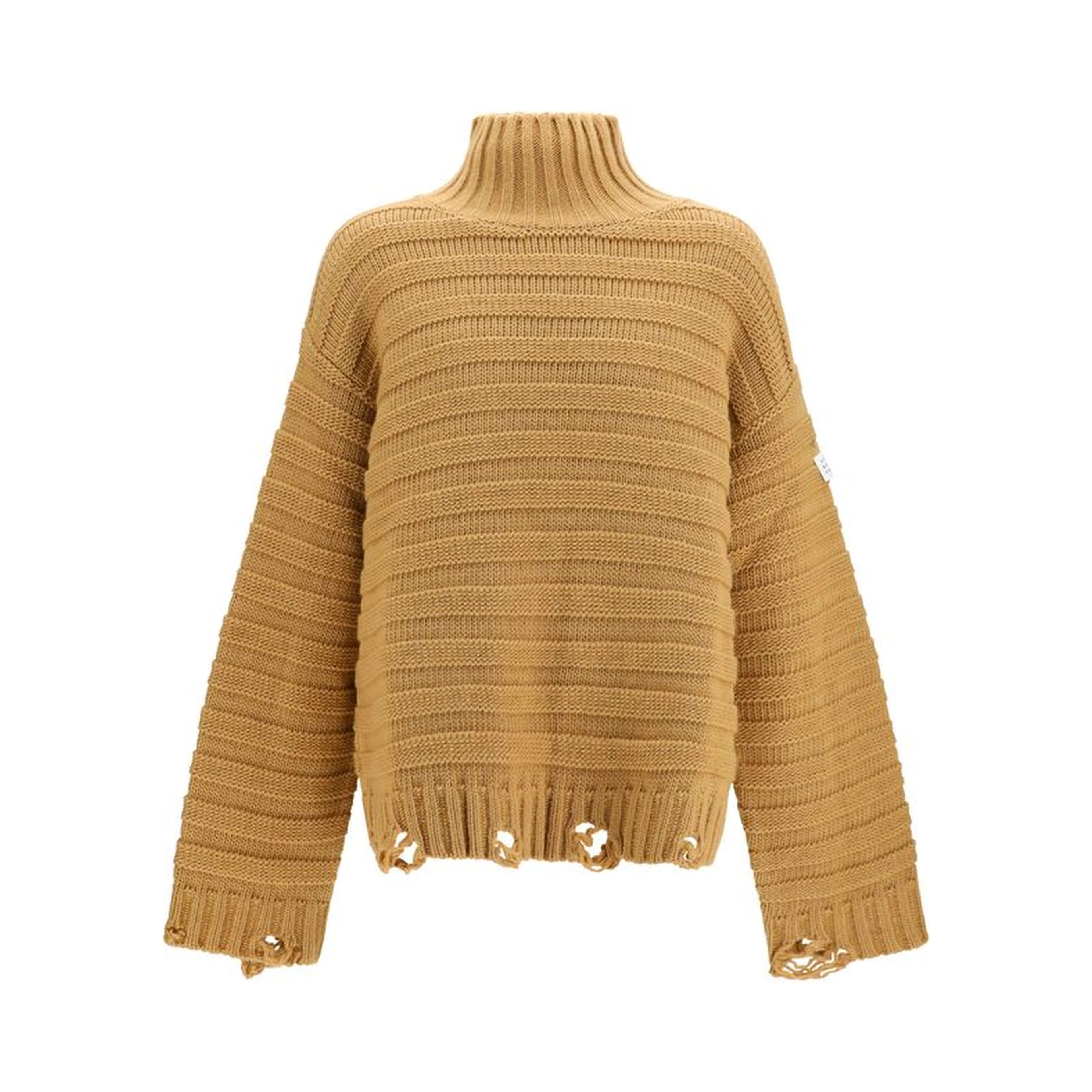 Beige Wool Oves Aries Turtleneck