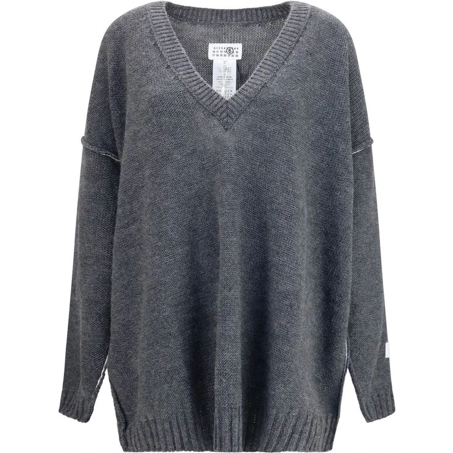 Gray Marabou Sweatshirt