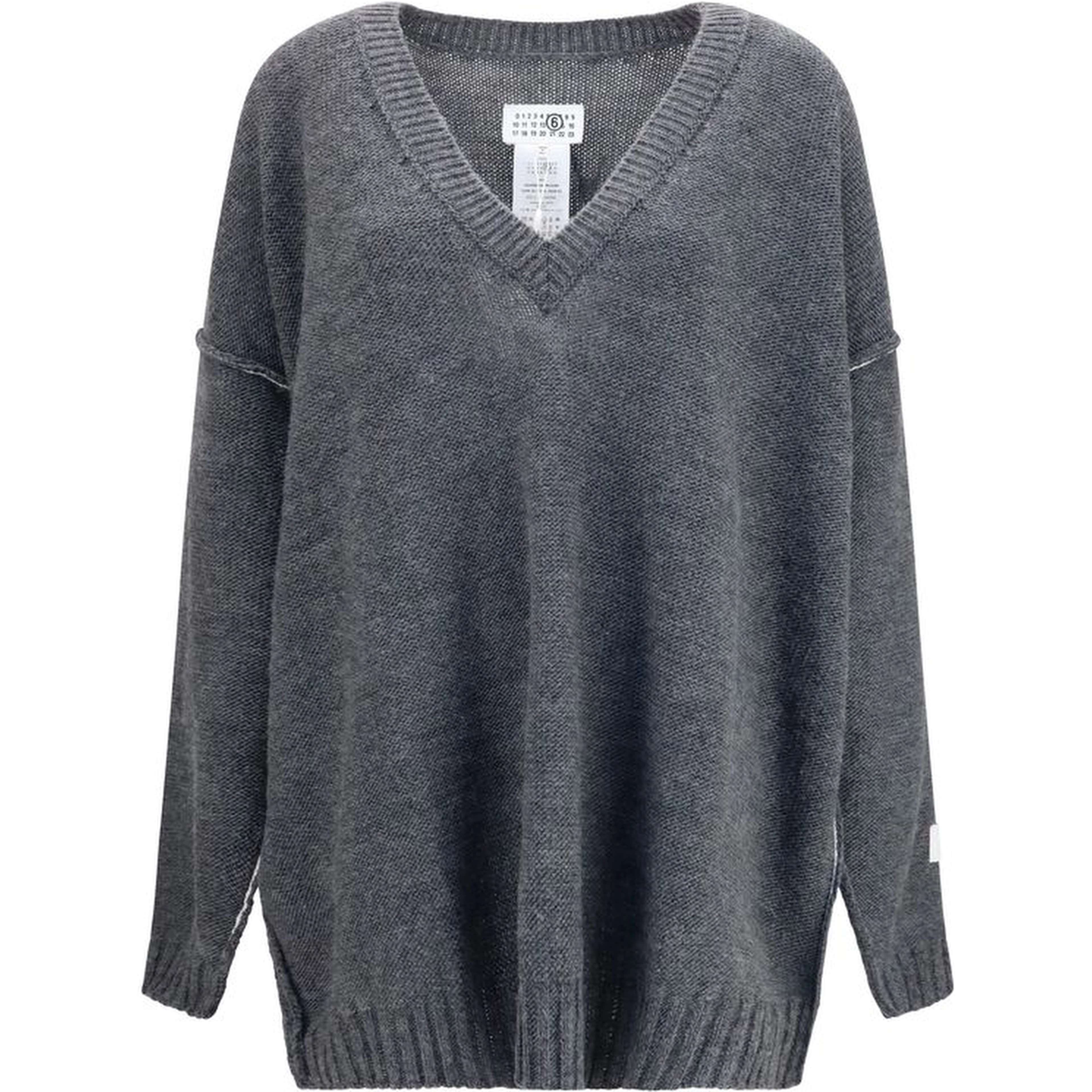 Gray Marabou Sweatshirt