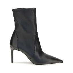 Black Calf Leather Bos Taurus Ankle Boots