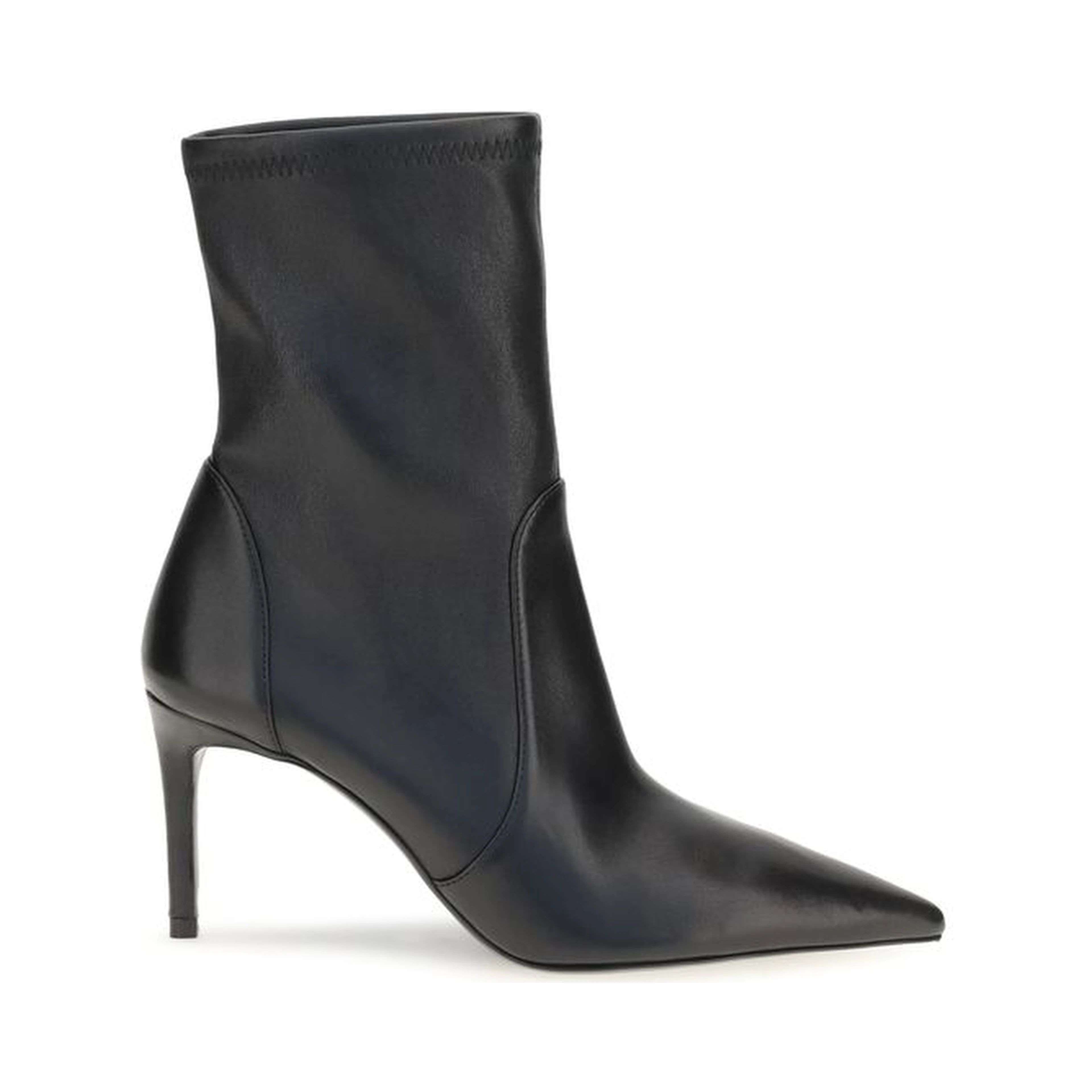 Black Calf Leather Bos Taurus Ankle Boots