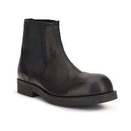 Black Calf Leather Bos Taurus Chelsea Boots
