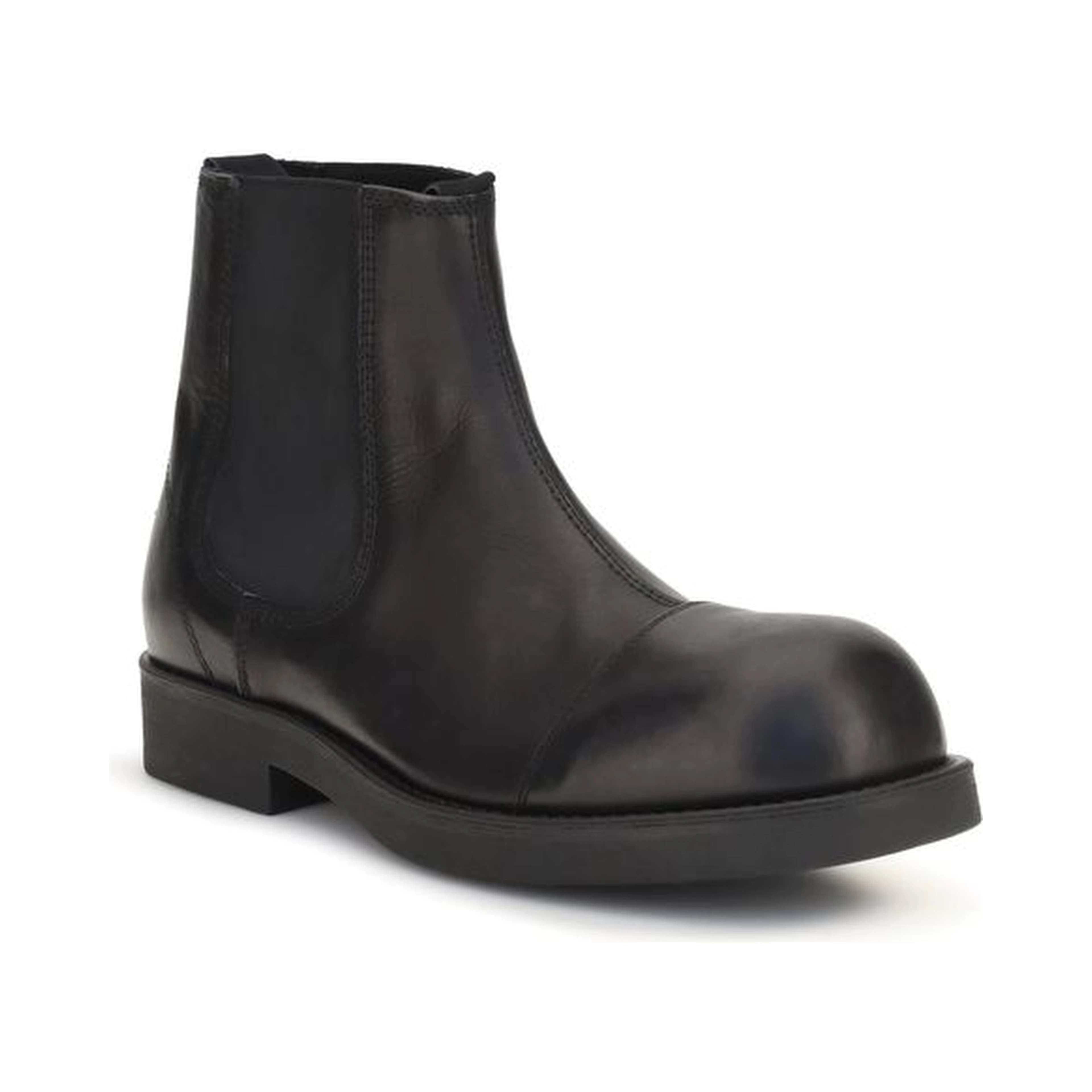 Black Calf Leather Bos Taurus Chelsea Boots