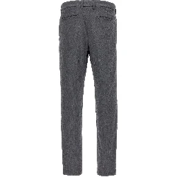 Blue Cotton Casual Pants