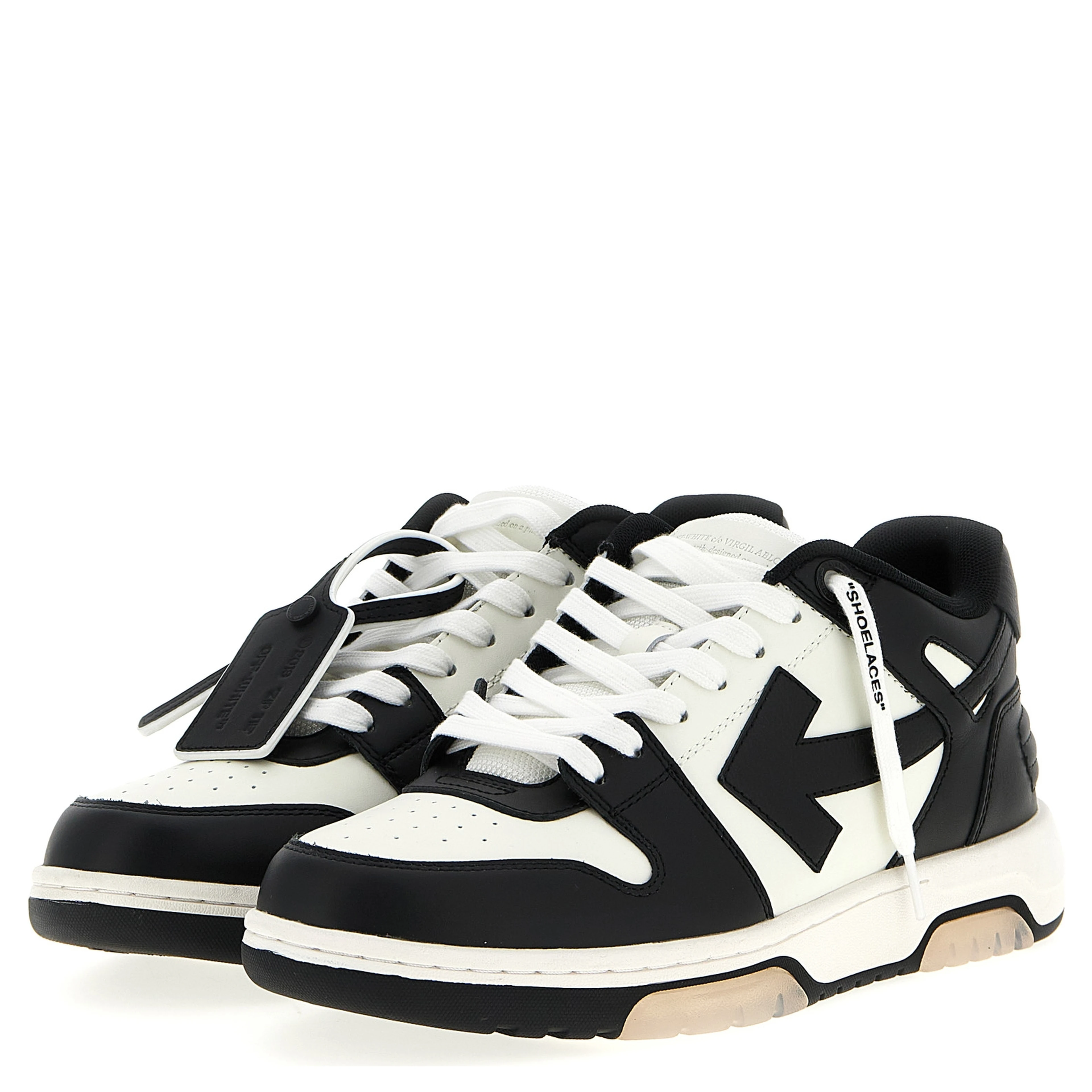 Bicolor Calfskin Low Top Sneakers