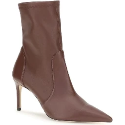 Brown Calf Leather Bos Taurus Ankle Boots