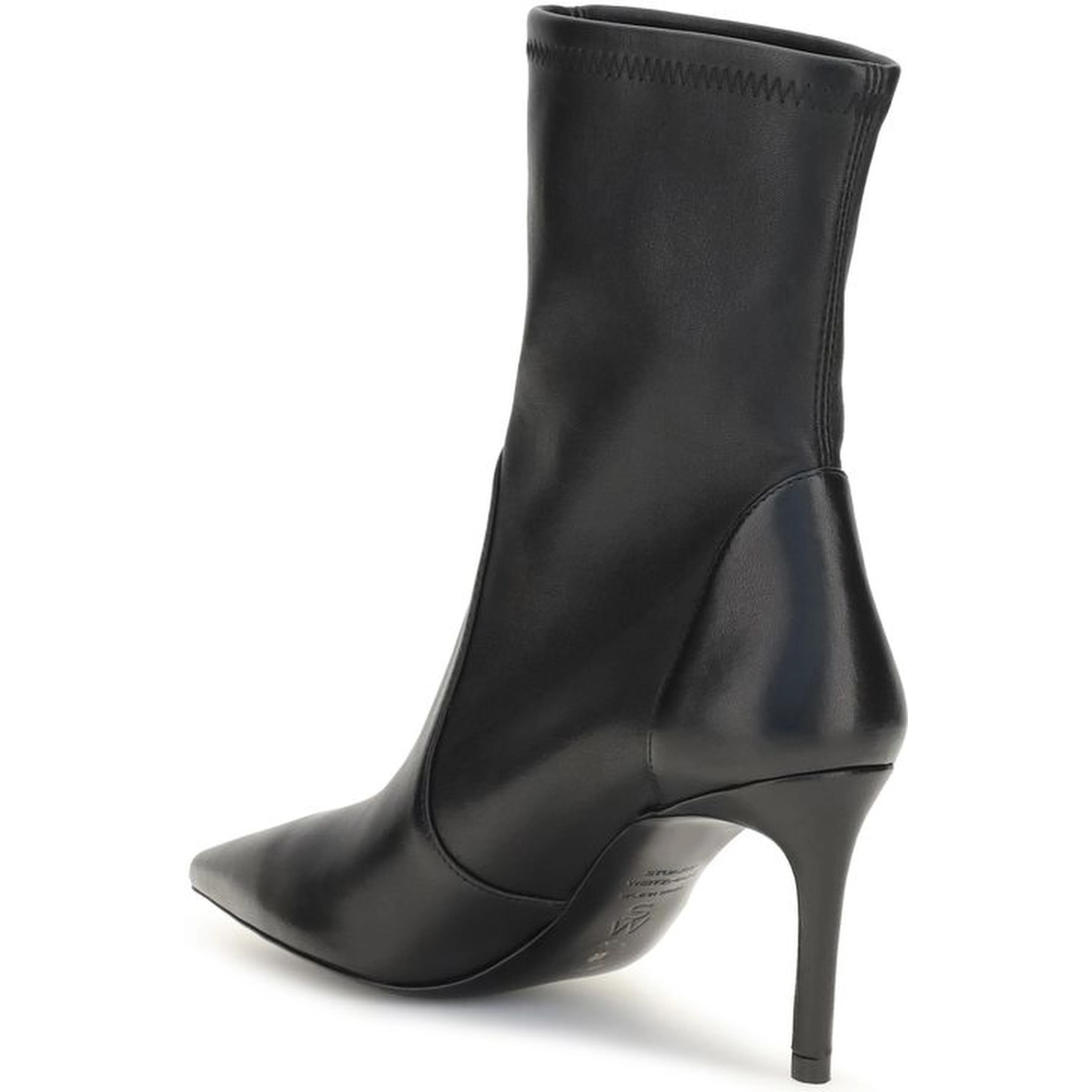 Black Calf Leather Bos Taurus Ankle Boots
