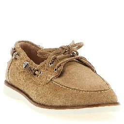 Beige Calfskin Moccassin