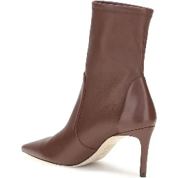 Brown Calf Leather Bos Taurus Ankle Boots