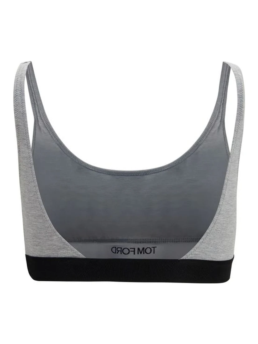 Gray Modal Sport Bra