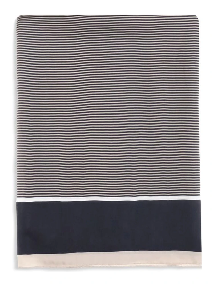 Blue Silk Scarf