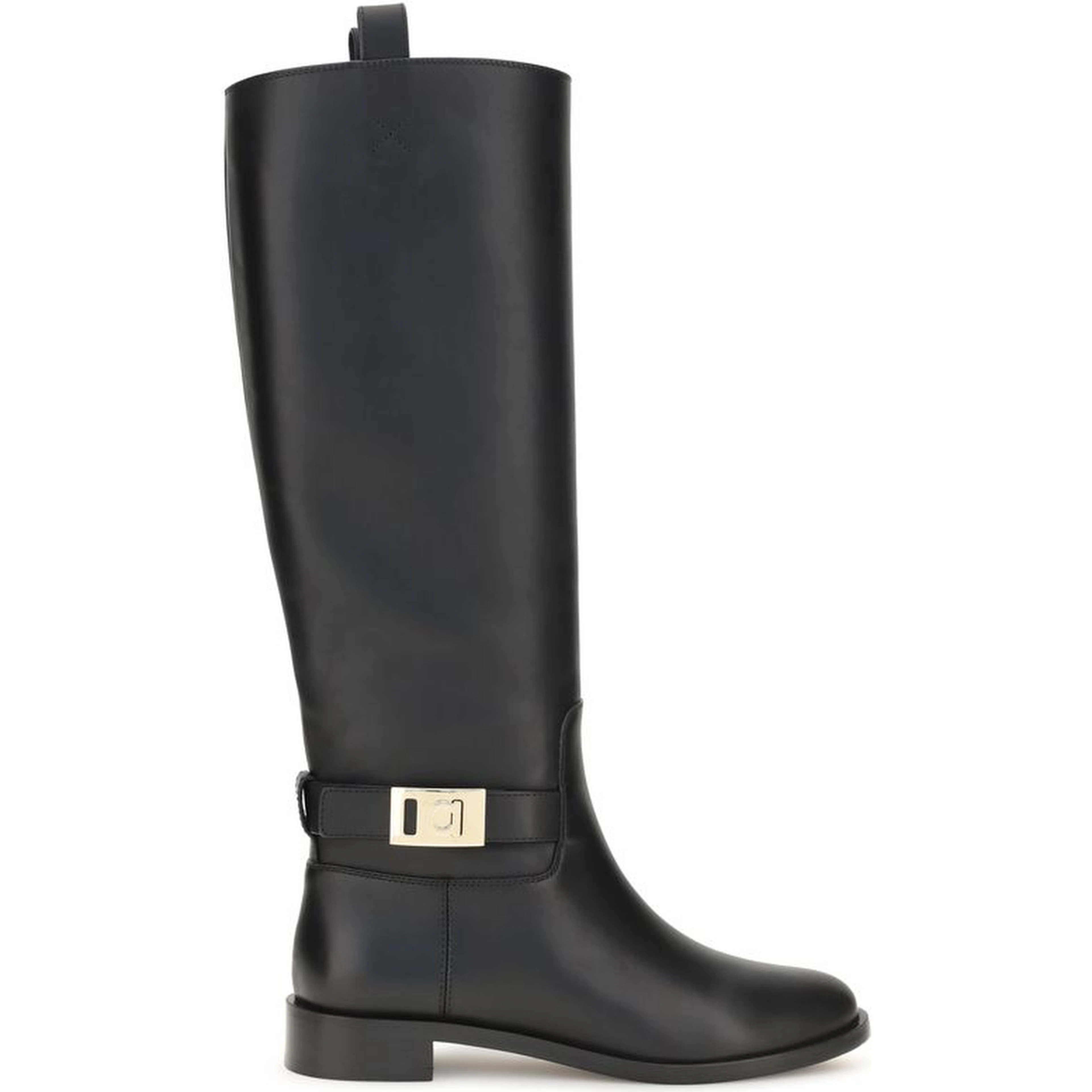 Black Calf Leather Bos Taurus Boots