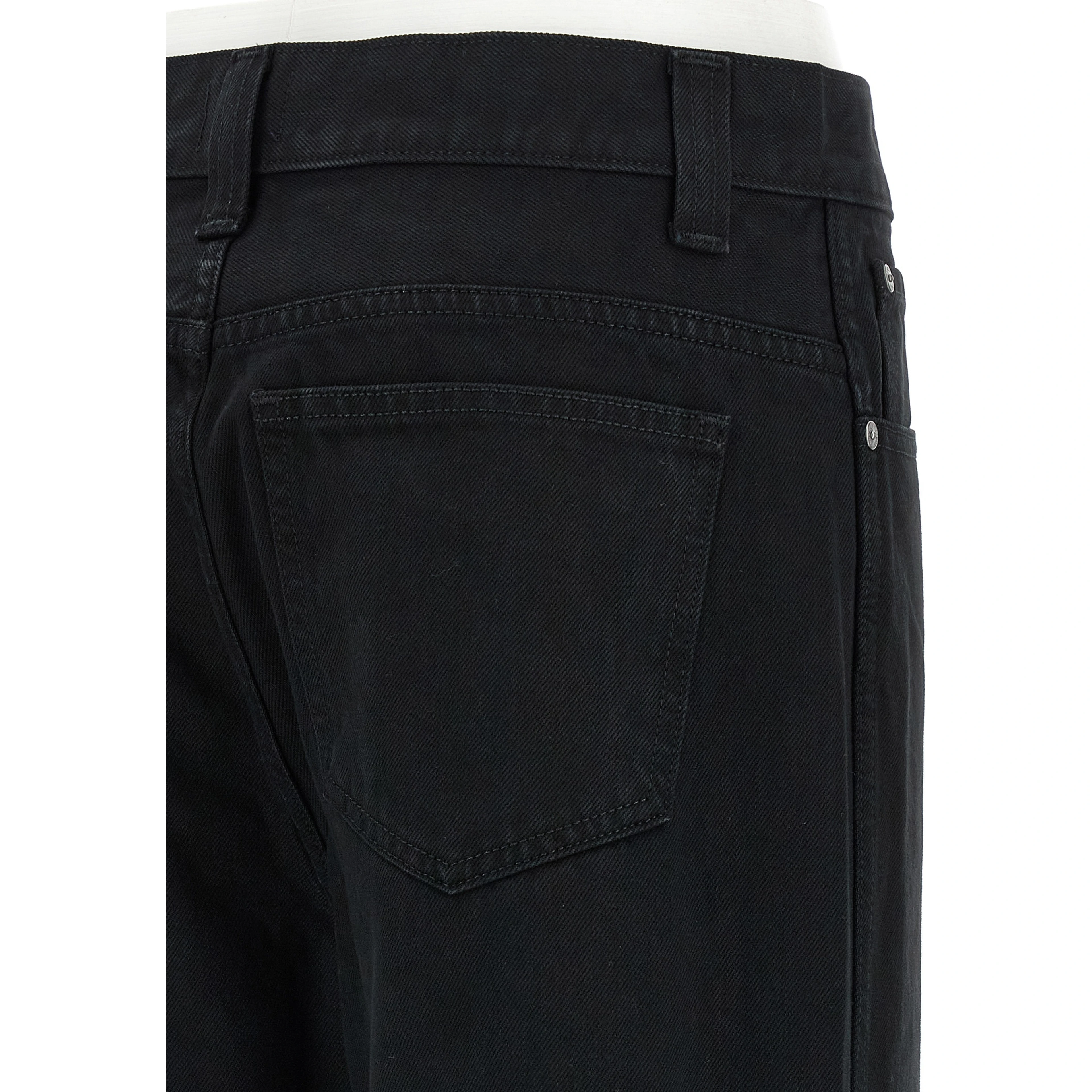 Black Cotton Jeans Denim
