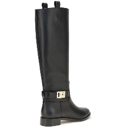 Black Calf Leather Bos Taurus Boots