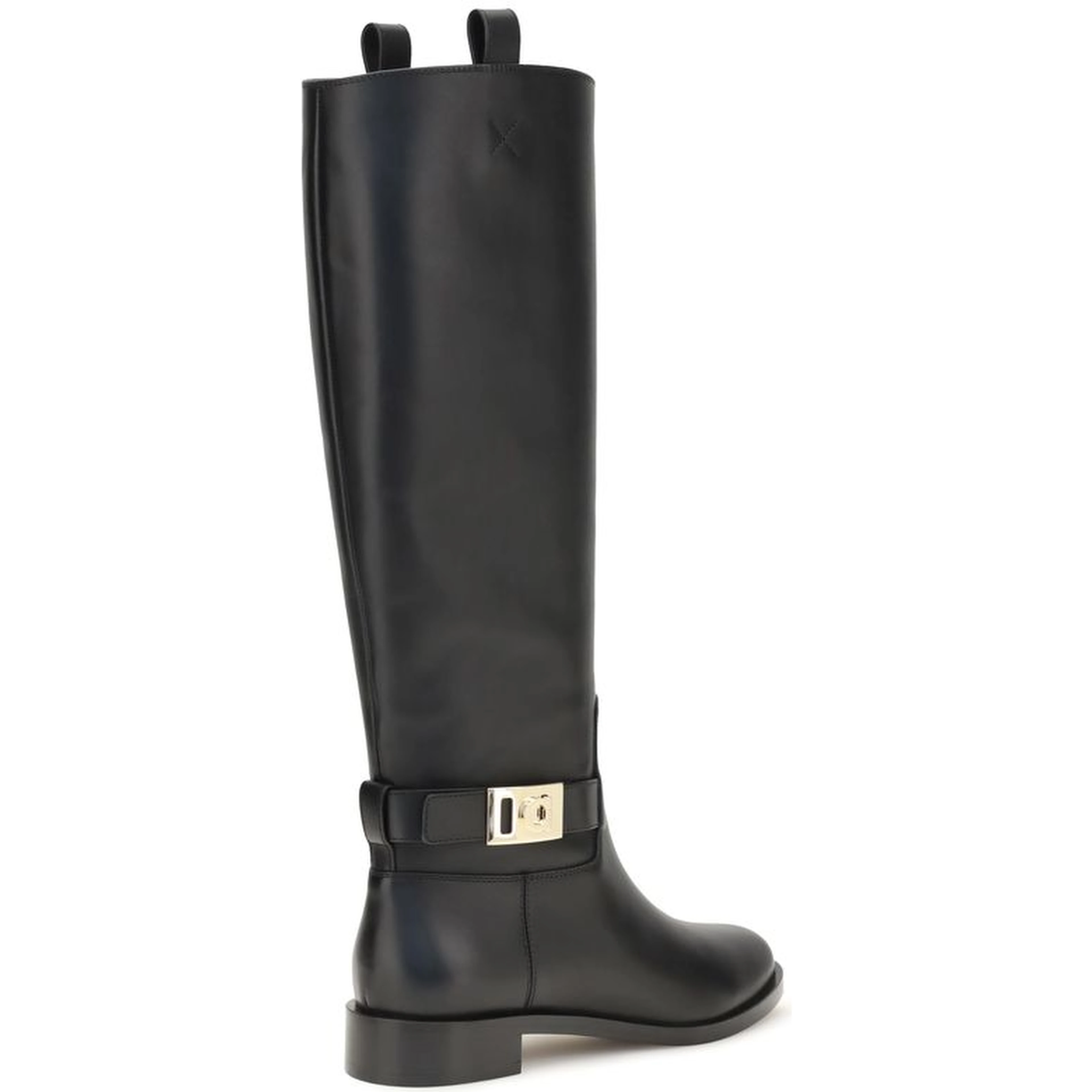Black Calf Leather Bos Taurus Boots