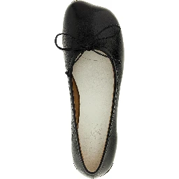 Black Calfskin Mid Heel Pumps