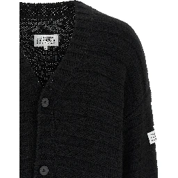 Black Virgin Wool Cardigan